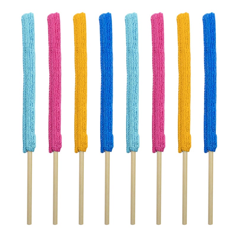 AUEAR, 8 Pack Microfiber Detail Duster Sticks Crevice Cleaning Tool for Home Car The Smallest Spaces - Image 1
